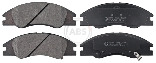 A.B.S. Kit de plaquettes de frein, frein à disque 37492