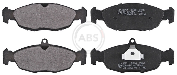 A.B.S. 브레이크 패드 세트, 디스크 브레이크 36771