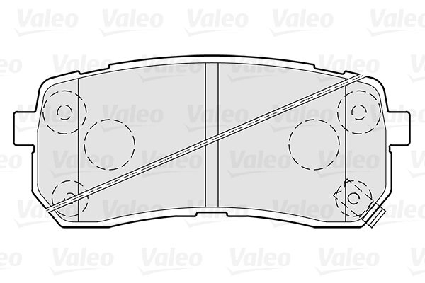 VALEO Set bantalan rem, rem cakram 301308