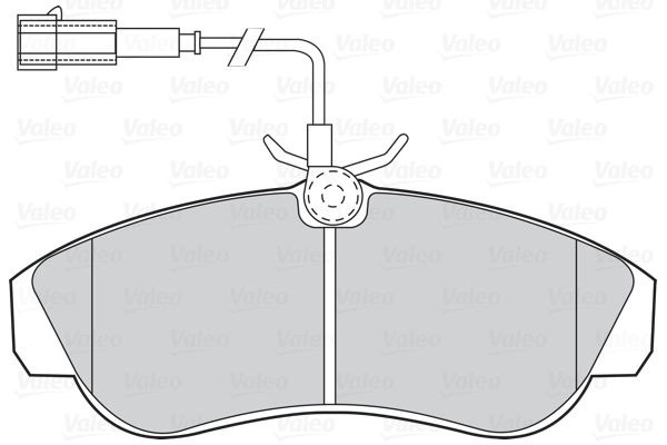 VALEO Kit pastiglie freno, Freno a disco 302027
