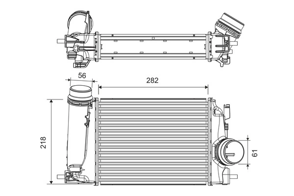 VALEO Intercooler 818293