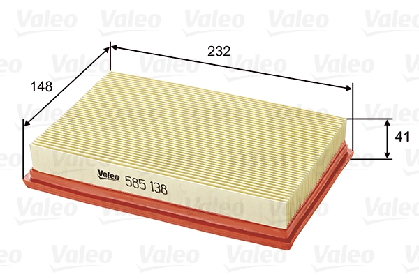 VALEO 공기 필터 585138