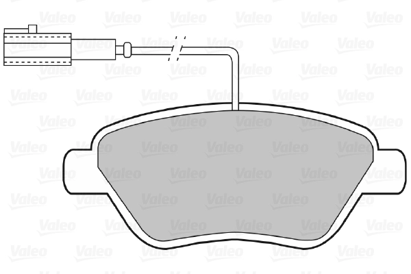 VALEO Kit pastiglie freno, Freno a disco 598670