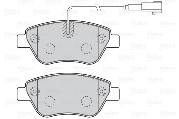 VALEO Kit pastiglie freno, Freno a disco 301051