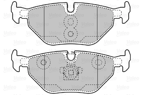 VALEO Brake Pad Set, disc brake 598753