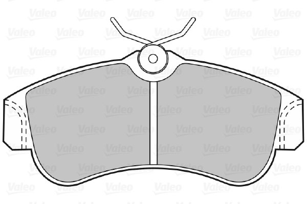 VALEO Kit pastiglie freno, Freno a disco 598054