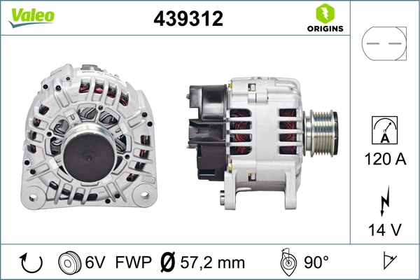 VALEO 발전기 439312