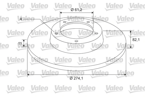VALEO Disco freno 675401