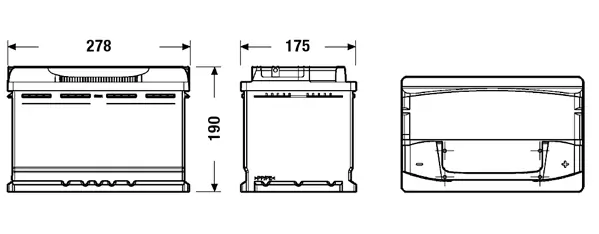 EXIDE Starterbatterie EA770