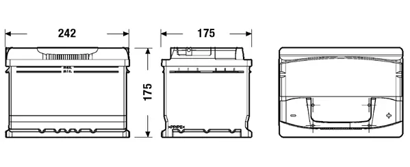 EXIDE 스타트 배터리 EA612
