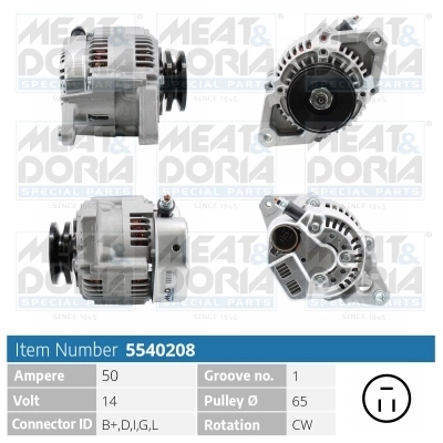 MEAT & DORIA Alternatore 5540208