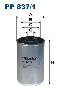 FILTRON 연료 필터 PP 837/1