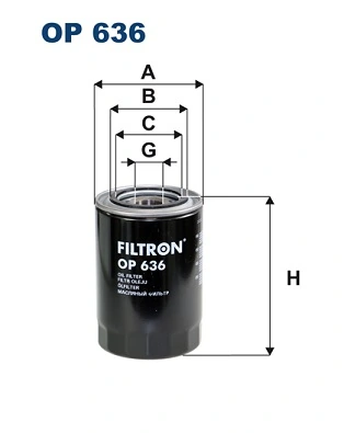 FILTRON Oil Filter OP 636