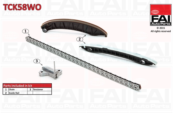 FAI AutoParts Комплект цели привода распредвала TCK58WO
