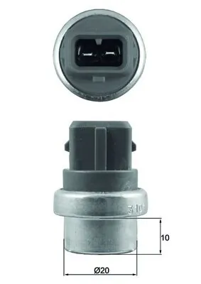MAHLE Sensor, Suhu Bahan Penyejuk TSE 23