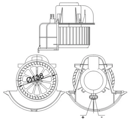 MAHLE Ventilatore abitacolo AB 113 000S