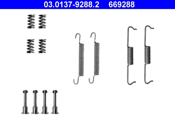 ATE Set Aksesori, Kasut Brek Letak Kereta 03.0137-9288.2