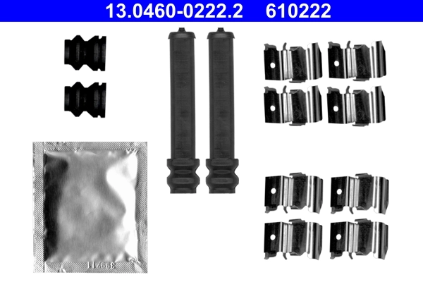 ATE Kit accessori, Pastiglia freno 13.0460-0222.2
