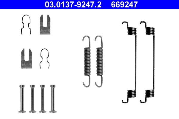 ATE Set Aksesori, Kasut Brek 03.0137-9247.2