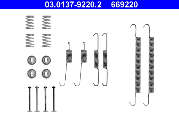 ATE Kit accessori, Ganasce freno 03.0137-9220.2