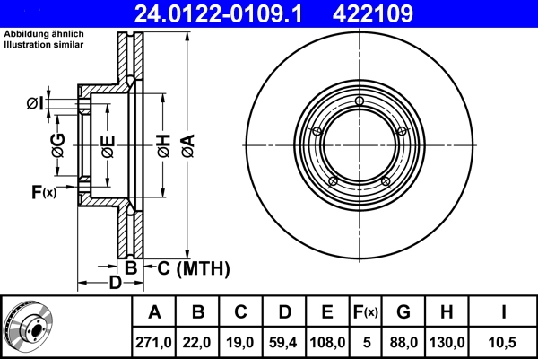 ATE Cincin rem 24.0122-0109.1