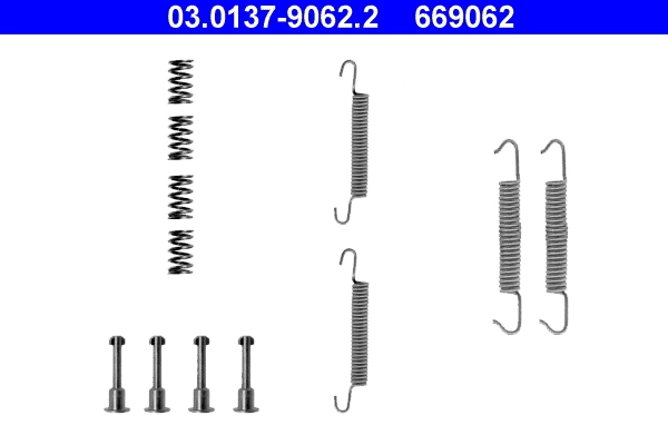 ATE Kit accessori, Ganasce freno stazionamento 03.0137-9062.2