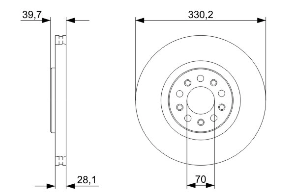 BOSCH Bremsscheibe 0 986 479 290