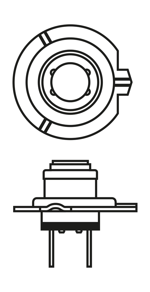 BOSCH Lampu Pijar, Lampu Tinggi 1 987 301 153