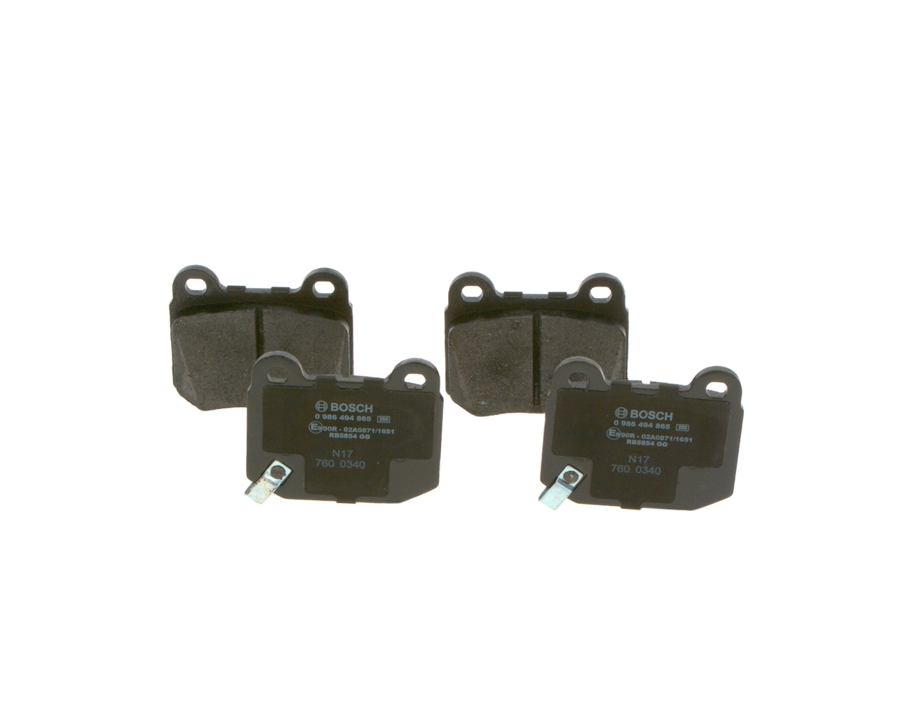 BOSCH Set Pad Brek, Brek Piring 0 986 494 865
