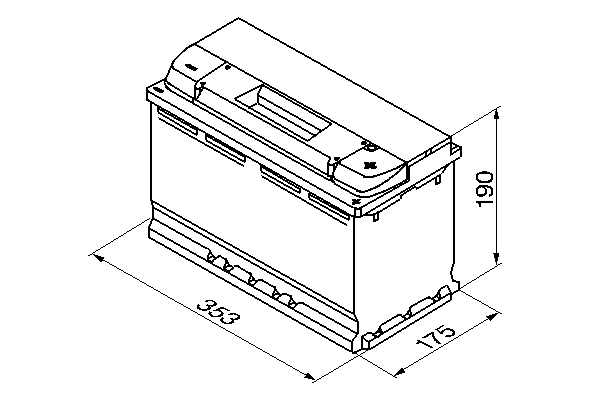 BOSCH מצבר המתנע 0 092 S50 130