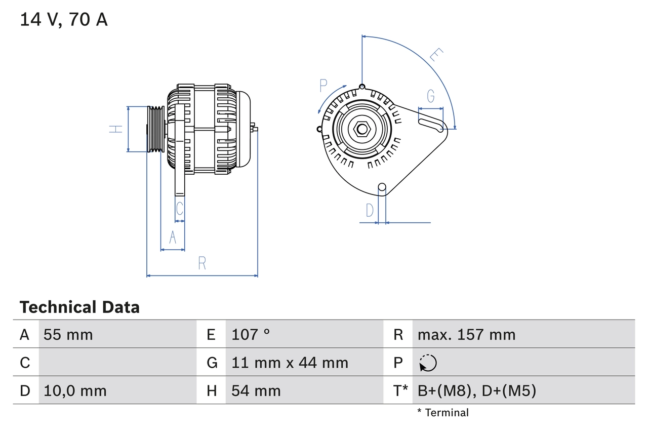 BOSCH Генератор 0 986 080 490