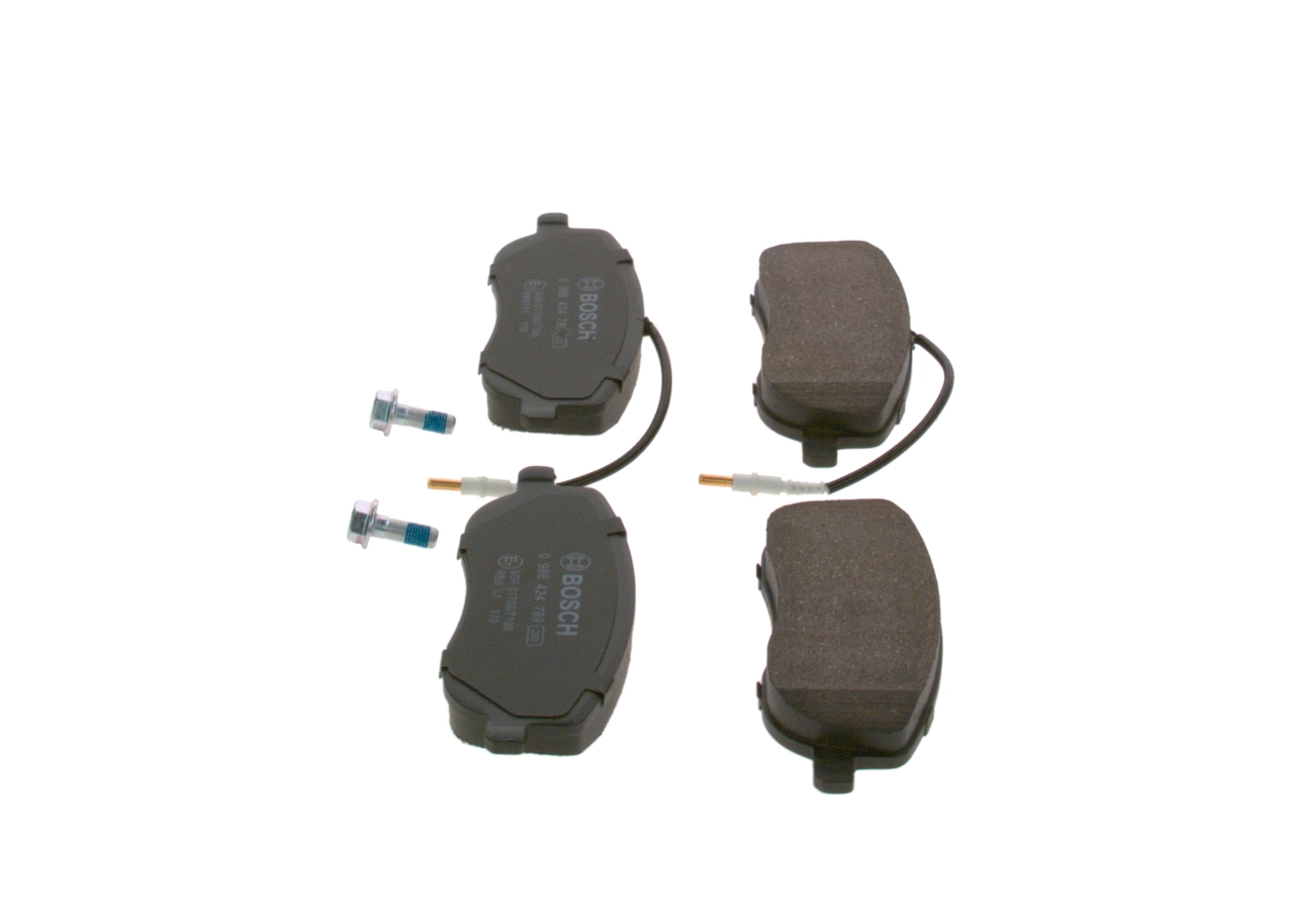 BOSCH Kit pastiglie freno, Freno a disco 0 986 424 789