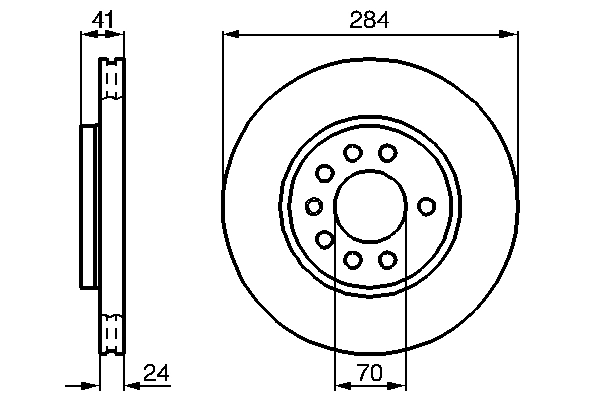 BOSCH 刹车盘 0 986 478 717