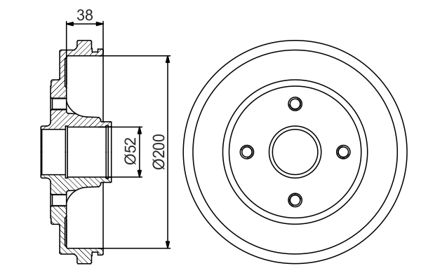 BOSCH תוף בלימה 0 986 477 229