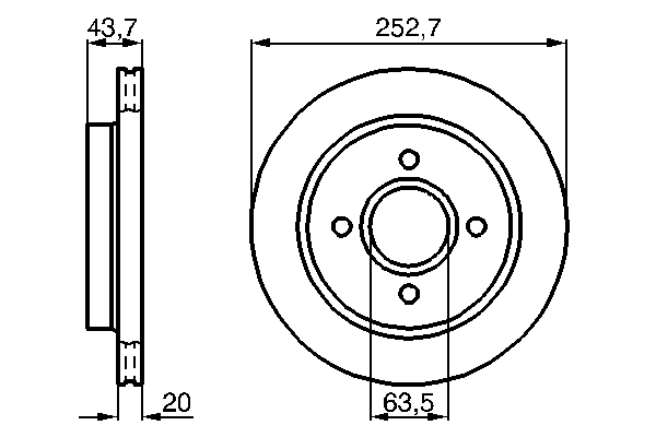 BOSCH ブレーキ・ローター 0 986 478 605