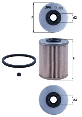KNECHT 연료 필터 KX 206D