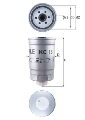 KNECHT 연료 필터 KC 18