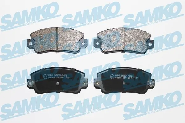SAMKO Kit pastiglie freno, Freno a disco 5SP128
