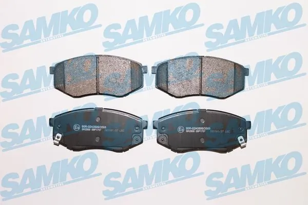 SAMKO Kit de plaquettes de frein, frein à disque 5SP1757