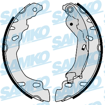 SAMKO Kit ganasce freno 88780