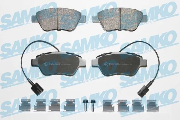 SAMKO Kit pastiglie freno, Freno a disco 5SP1656K