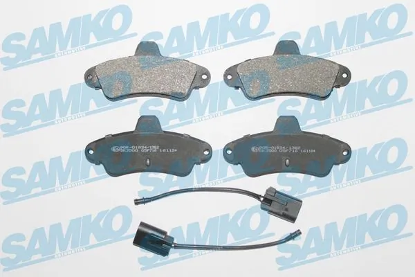SAMKO ערכת רפידות בלם, בלמי דיסק 5SP716