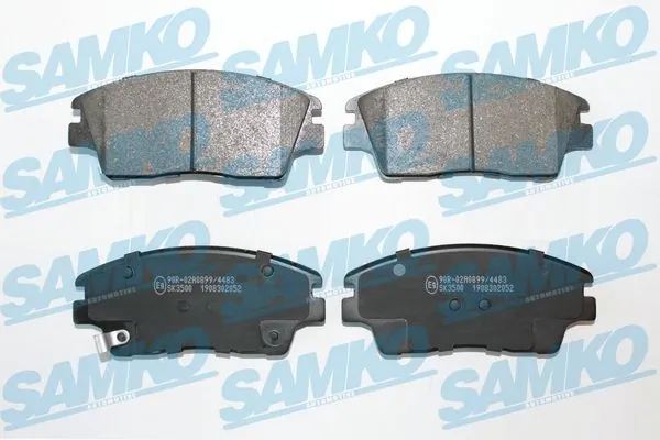 SAMKO Kit de plaquettes de frein, frein à disque 5SP2052
