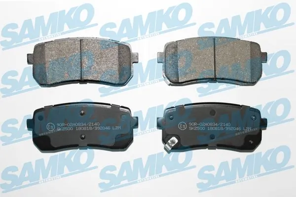 SAMKO Kit de plaquettes de frein, frein à disque 5SP2046