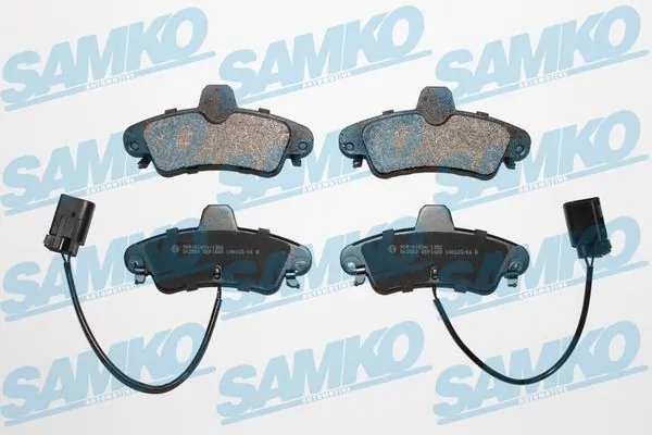 SAMKO Set bantalan rem, rem cakram 5SP1668