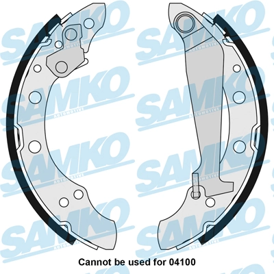SAMKO Kit ganasce freno 85730