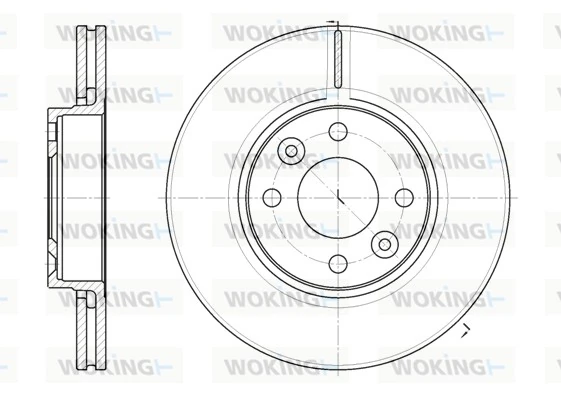 WOKING Disco de travão D6683.10