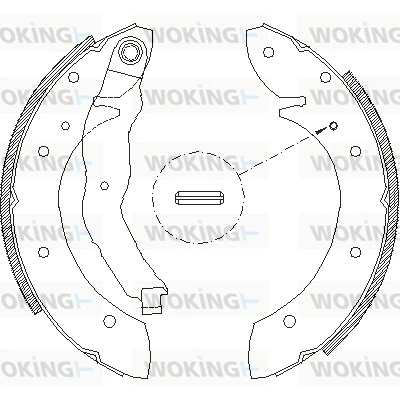 WOKING Ganascia freno Z4396.01