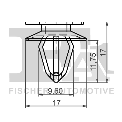 FA1 Klip, strip dekoratif/pelindung 12-40004.5