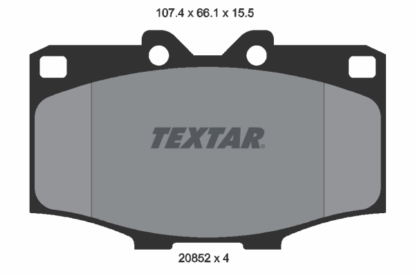 TEXTAR Kit pastiglie freno, Freno a disco 2085201
